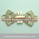 Fujian LINGYING factory new design rhinestone decorative metal buckles for swimwear